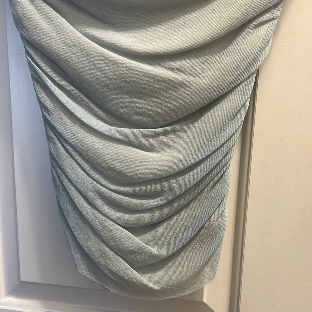 Light Blue Ruched Top - Picture 3 of 3